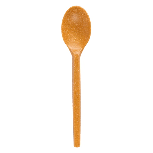 Cuillère réutilisable 125 fois en fibre de bois 17 cm - pack de 70 unités