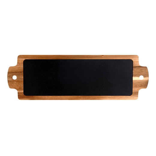 Planche de présentation bois et ardoise 63.5 x 20 x 1.5 cm - carton de 2 unités