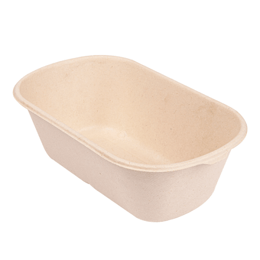 Lunch box  1000 ml  - Bagasse - 22 x 12.9 x 6.85 cm - carton de 500 unités