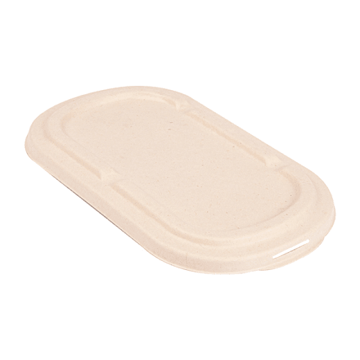 Couvercle pour lunch box 1000 ml  - Bagasse - 22.6 x 13.4 x 1.4 cm - carton de 500 unités
