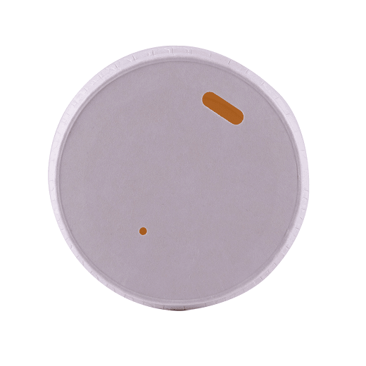 Couvercle BLANC avec ouverture pour gobelet en carton 12 cl - carton de 1000 unités