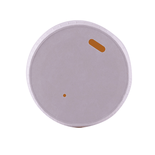 Couvercle BLANC avec ouverture pour gobelet en carton 28 cl et 33 - carton de 1000 unités