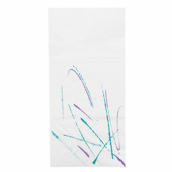 Serviette kangourou 2 plis 40x40cm PERSONNALISATION LOGO 1 COULEUR - PALETTES DE 20 CARTONS