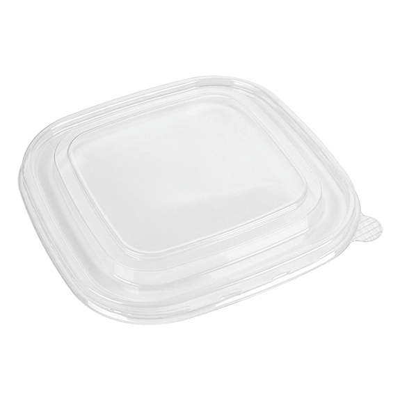Couvercle en PP pour Boîte à salade carré en carton - carton de 300 unités