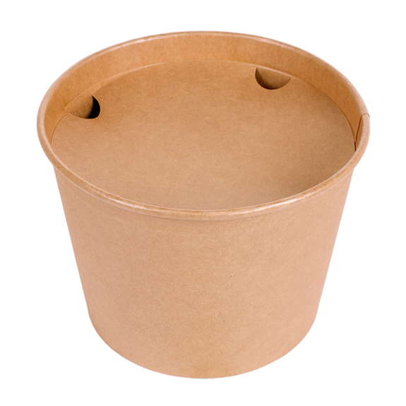 Bucket poulet kraft 2550 ml avec couvercle inclus - carton de 300 unités