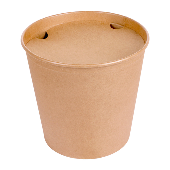 Bucket poulet kraft 5100 ml avec couvercle inclus - carton de 120 unités