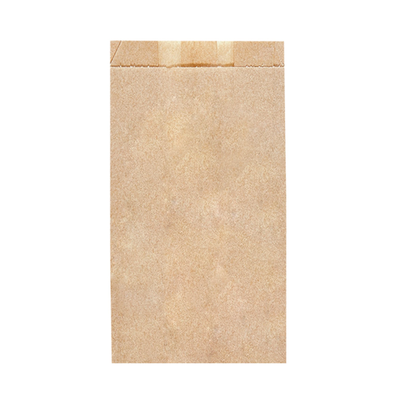 Sac à croissants kraft 12 + 5 x 22 cm - pack de 500 unités