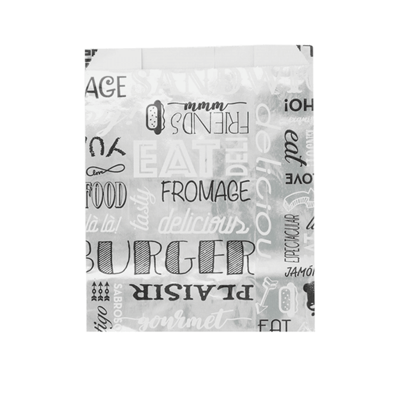 Sachet pour fritures Parole ALU 12 +5 x 14 cm - pack de 500 unités