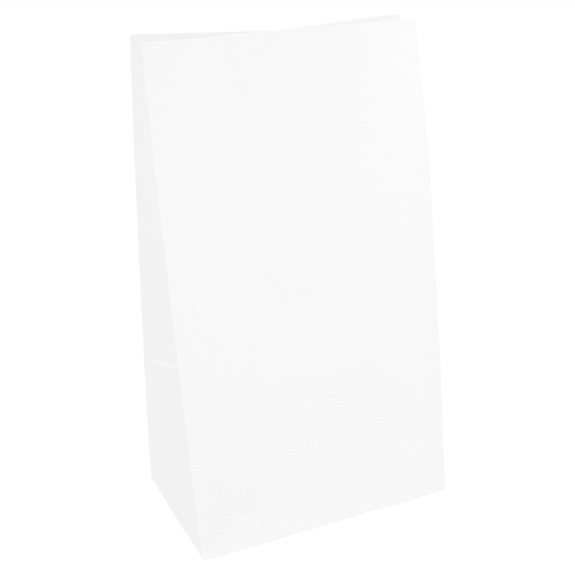Sac papier ingraissable SOS sans anses 14 + 8 x 24 cm neutre BLANC - carton de 500 unités