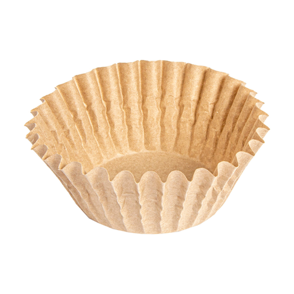 Caissettes à petits fours ingraissables kraft Ø 4 cm x 2.5 cm (h) - pack de 500 unités
