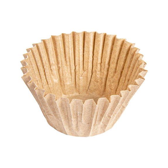 Caissettes à petits fours ingraissables kraft Ø 2.4 cm x 2 cm (h) - pack de 500 unités