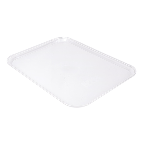 Assiette pour cloche bombée rectangulaire en polycarbonate 38 x 51 cm