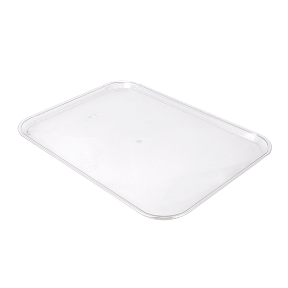 Assiette pour cloche bombée rectangulaire en polycarbonate 40.5 x 56 cm