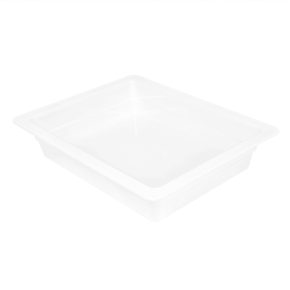 Bac Gastronorm en mélamine BLANC 1/2 - hauteur 6.5 cm - Carton de 6 unités