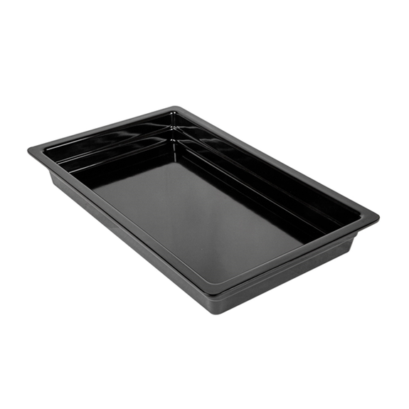 Bac Gastronorm en mélamine NOIR 1/1 - hauteur 6.5 cm - Carton de 3 unités
