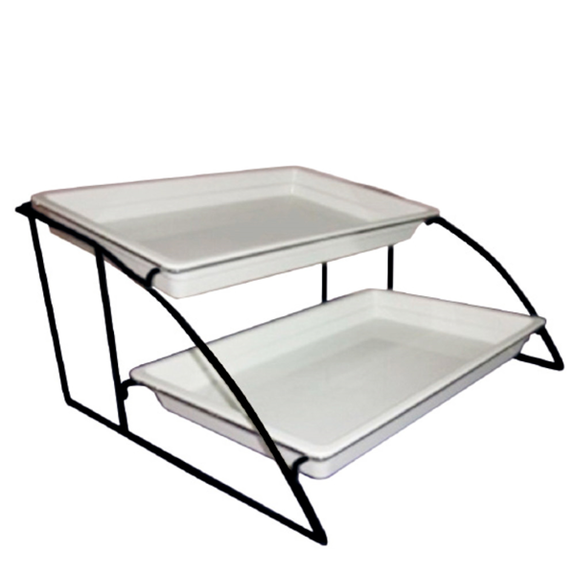 Support en epoxy noir pour Bac Gastronorm en mélamine 1/1 - vendu à l'unité