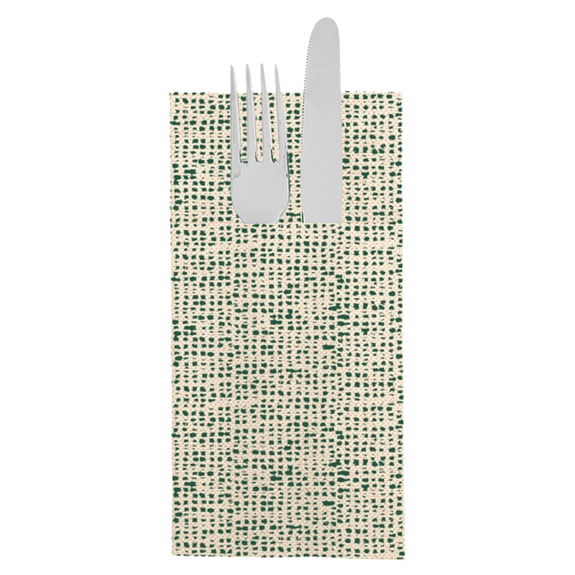 Serviette Kangourou Double Point® 39x40cm Beige DAKAR - Carton de 1400 unités