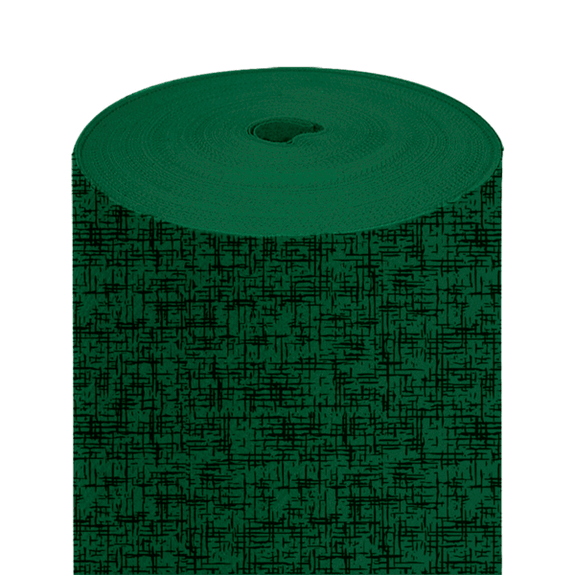 Chemin de table Soft en rouleau prédécoupé de 40 x 120 cm Jazz VERT JAGUAR - Carton 6 rouleaux