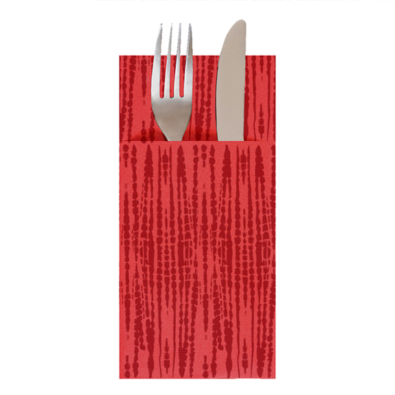 Serviette Soft kangourou 33x40cm Safari ROUGE - Carton de 700 unités