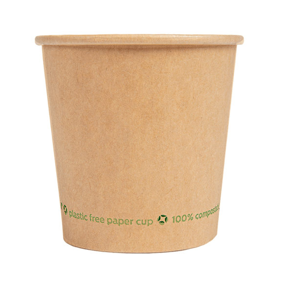 Gobelet en papier Naturel BIODEGRADABLE 18 cl pour boissons chaudes et froides - carton de 1000 unités