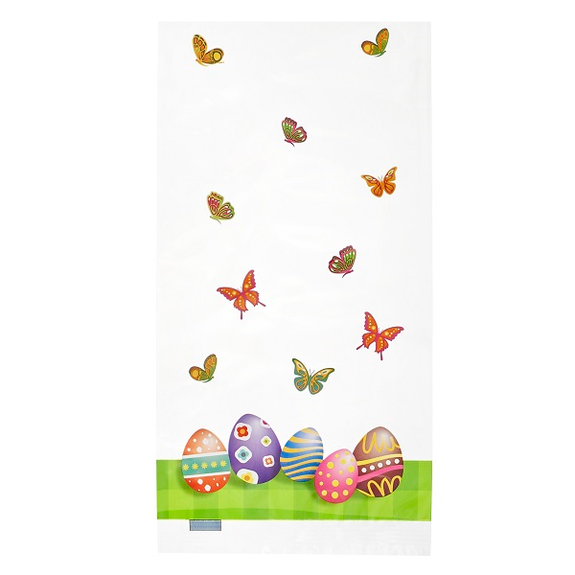 Sachet plat Pâques Chasse aux œufs Gift 100 x 220 mm - paquet de 100 unités