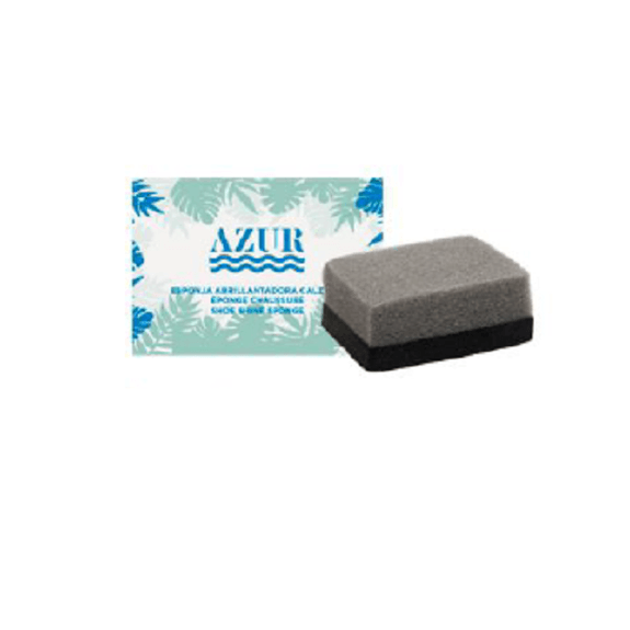 Éponge à chaussure en sachet individuel en papier Azur - Paquet de 250 unités