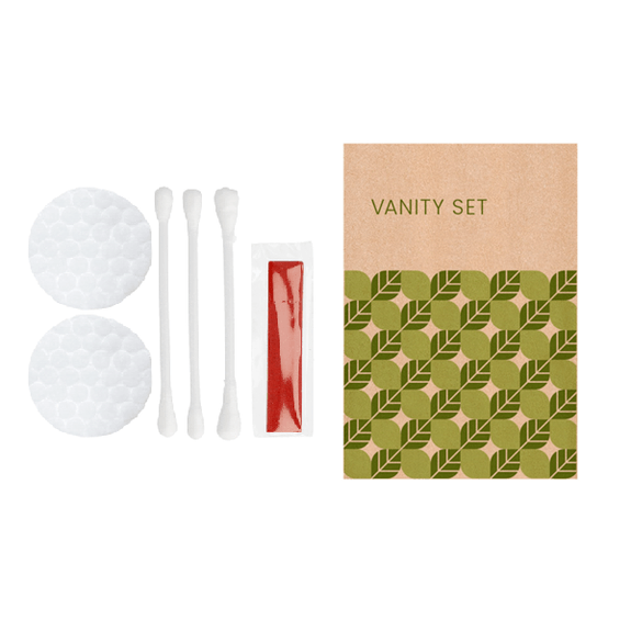 Vanity set en sachet individuel en papier Natural - Paquet de 250 unités