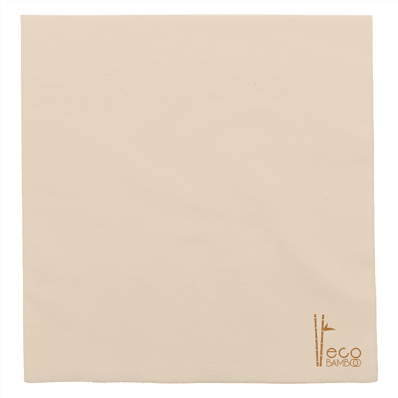 Serviette en fibre de bambou 40x40 cm NATUREL - carton de 600 unités