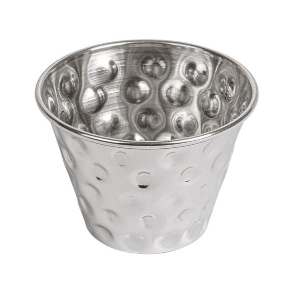 Ramequin inox martelé - 75 ml - diamètre 6 x 4.4 cm - Pack de 12 unités