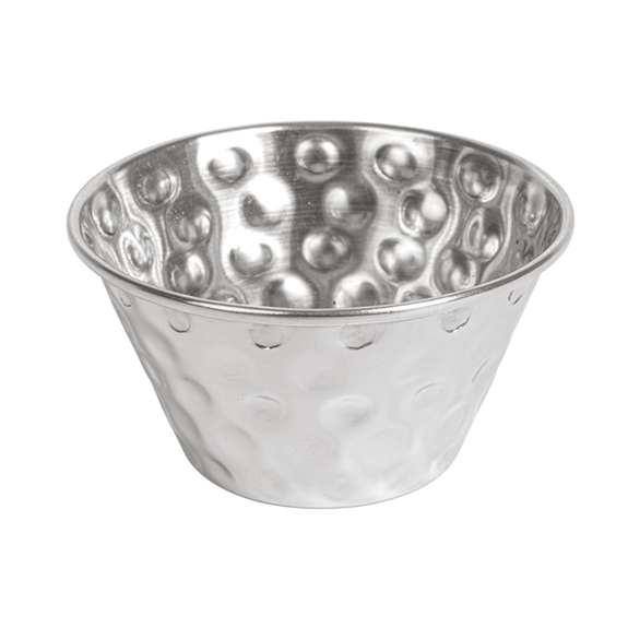 Equinox Saladier Inox Martelé 25 Cm - Design Élégant Et Robuste Pour Cuisine Et Table