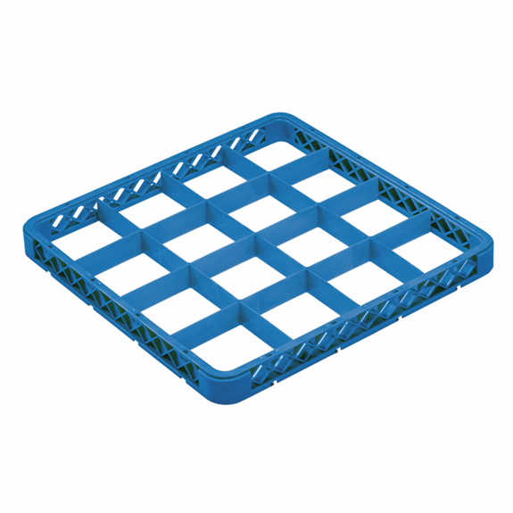 Rangement lave-vaisselle en PP bleu supplément pour base 16 compartiments de diamètre 11 cm