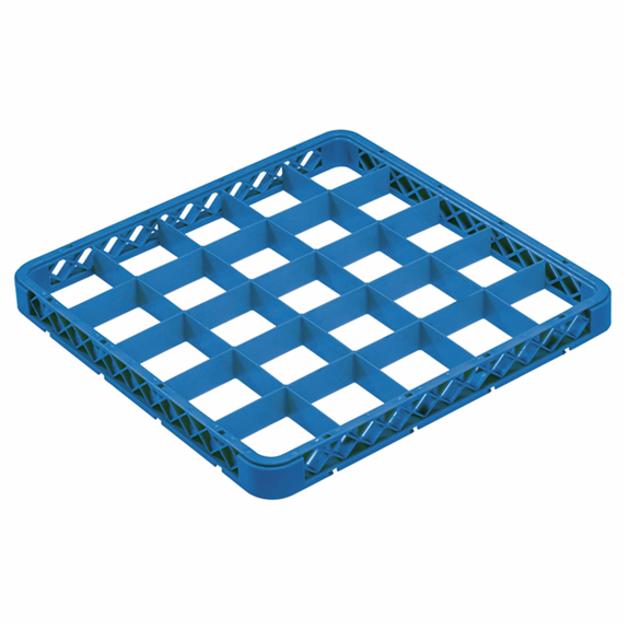 Rangement lave-vaisselle en PP bleu supplément pour base 25 compartiments de diamètre 8.8 cm