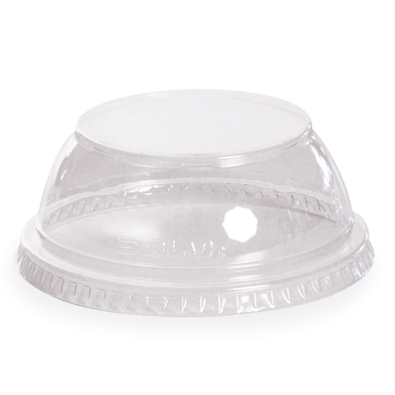 Couvercle haut pour pot à glace en APET transparent 236 ml et 266 ml - carton de 1000 unités