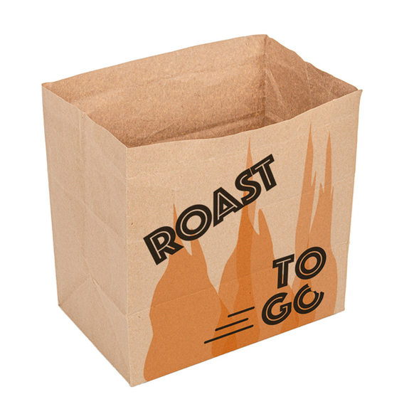 Sac papier ingraissable SOS sans anses 22 + 14 x 21 cm pour 1/2 poulet - carton de 500 unités