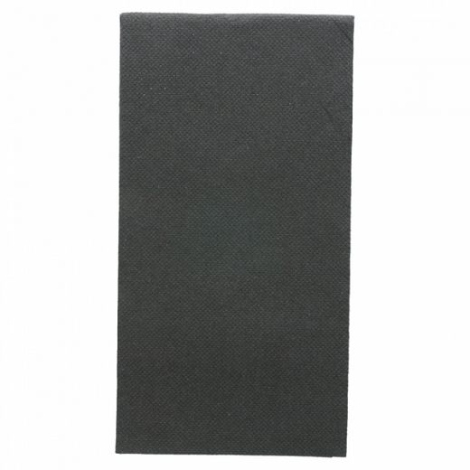 Serviette Double Point® 40x40cm pliage 1/8 NOIRE - 28 cartons de 1200 unités