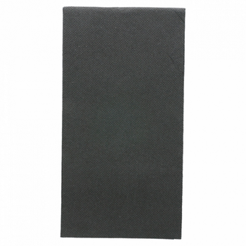 Serviette Double Point® 40x40cm pliage 1/8 NOIRE - 28 cartons de 1200 unités