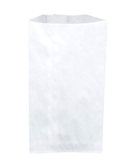 Sac à croissants Kraft blanc 17 + 7 x 31 cm - carton de 1000 unités