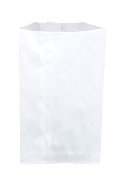 Sac à croissants Kraft blanc 25 + 7 x 36 cm - carton de 1000 unités