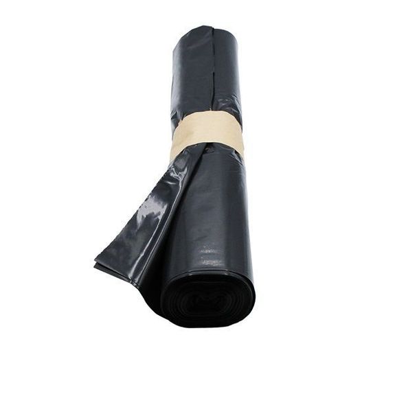 Sac poubelle noir 100 litres 50 x 16+16 x 87 cm - Carton de 200 unités