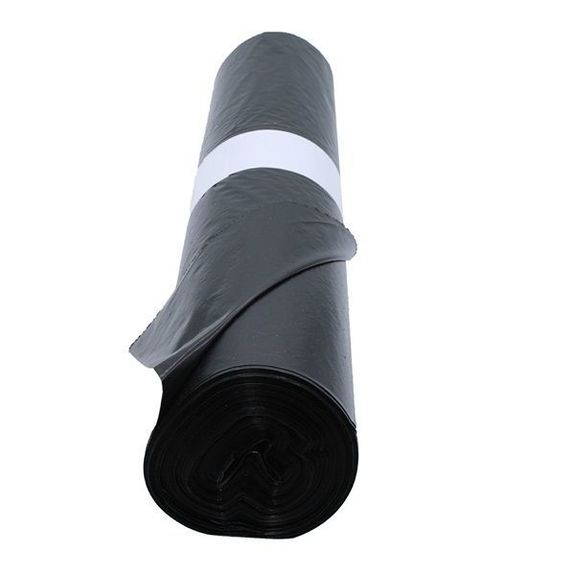 Sac poubelle noir 130 litres 50 x 16+16 x 116 cm - Carton de 100 unités