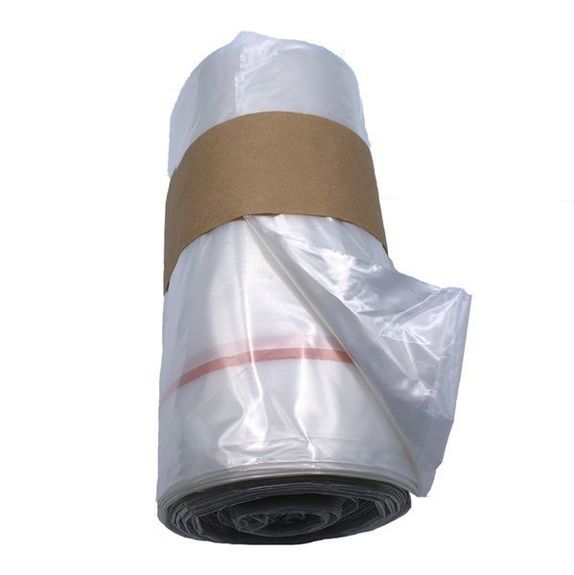 Sac poubelle translucide 130 litres 42 x 20+20 x 115 cm - Carton de 200 unités