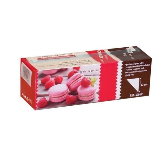 Poche pâtissière en rouleau 25 x 43 cm - Carton de 1000 unités