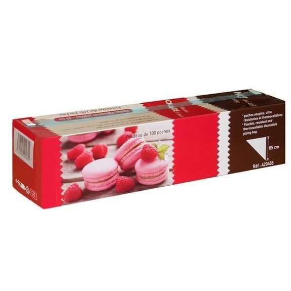 Poche pâtissière en rouleau 35 x 65 cm - Carton de 1000 unités