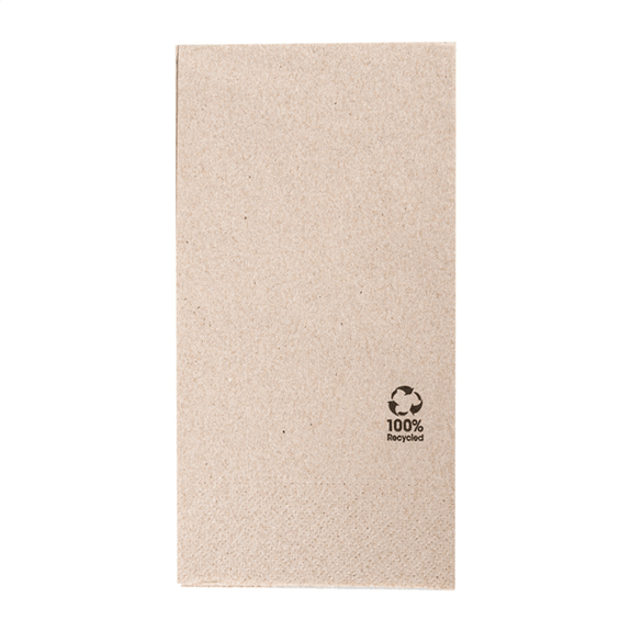 Serviette 2 plis 40x40cm pliage 1/8 Beige FEEL GREEN - 28 cartons de 1800 unités