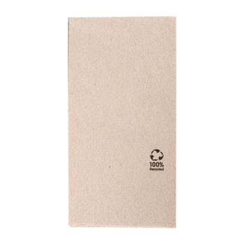 Serviette 2 plis 40x40cm pliage 1/8 Beige FEEL GREEN - 28 cartons de 1800 unités