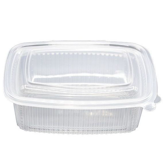 Barquette en PP micro-ondable à couvercle à charnière 1500 ml - Carton de 200 unités