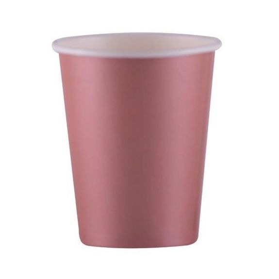 Gobelet en carton ROSE GOLD 20 cl pour boissons chaudes et boissons froides - carton de 500 unités