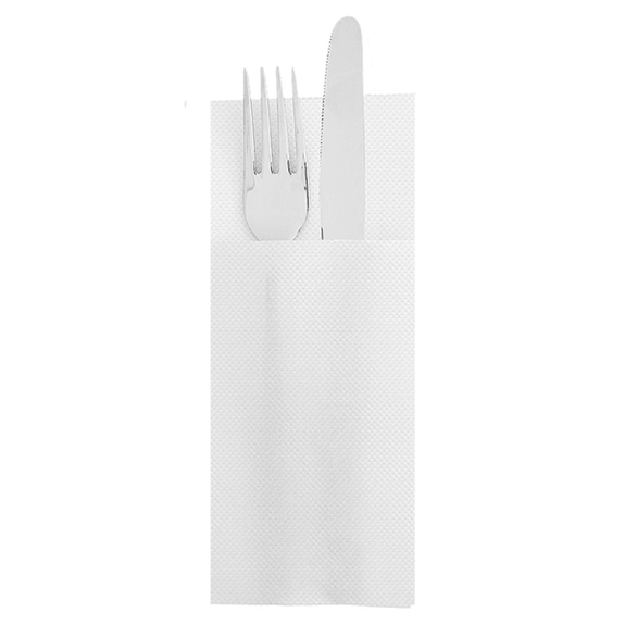 Serviette Kangourou Double Point® 33x40cm Blanche - Carton de 1400 unités