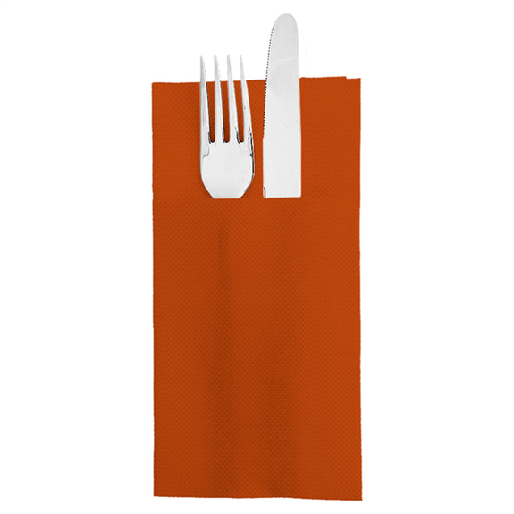 Serviette Kangourou Double Point® 39x40cm TERRACOTTA - Carton de 1400 unités