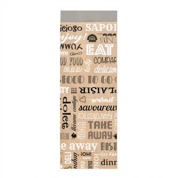 Sac sandwich Parole ALU KRAFT 12 + 4 x 35 cm - pack de 500 unités